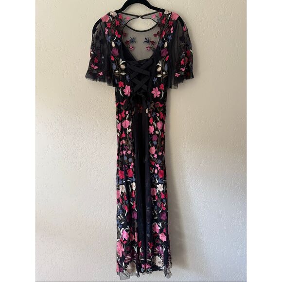 By Anthropologie Embroidered Floral Dress - Picture 6 of 11